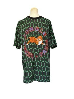 Kenzo x H&M Jungle Tiger Logo Limited T-Shirt Green/Black Men’s Size M Streetwea